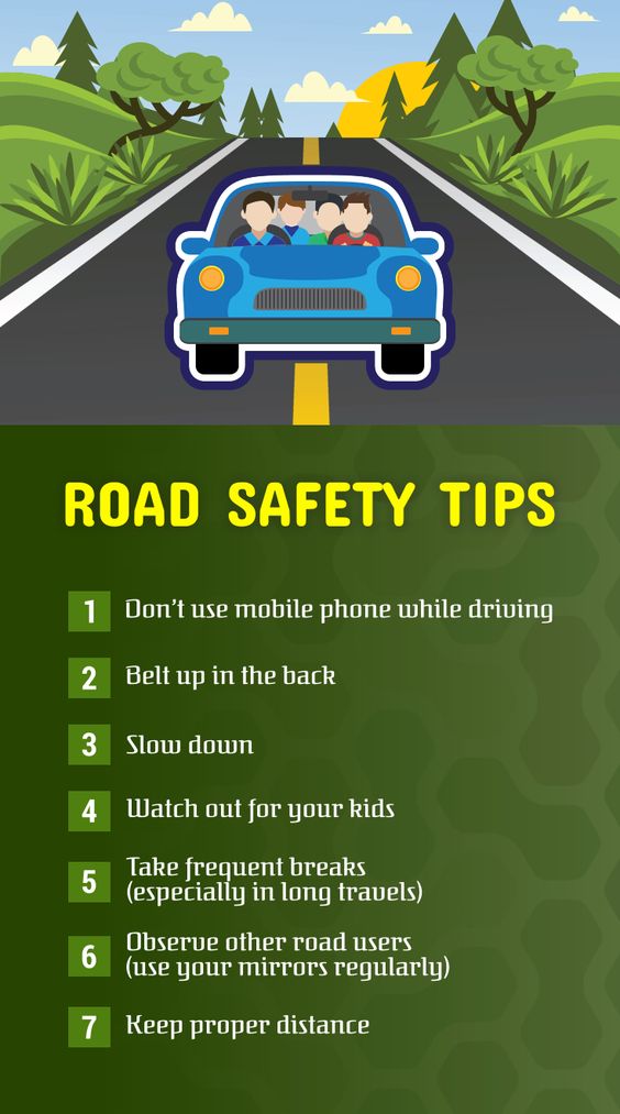 Road trip safety trips